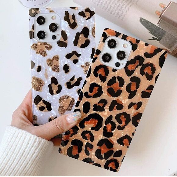 NWT White Leopard Print Iridescent Iphone 12 Max Pro Phone Case - Picture 5 of 5